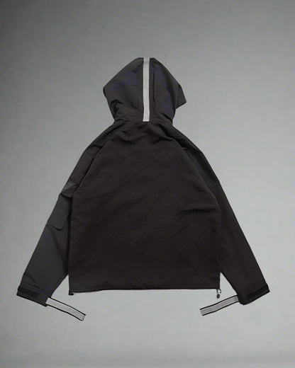 Reflective Techwear Hooded Jacket -  urban style - Reflective Hooded Jacket for Techwear and Urban Adventure - View 7