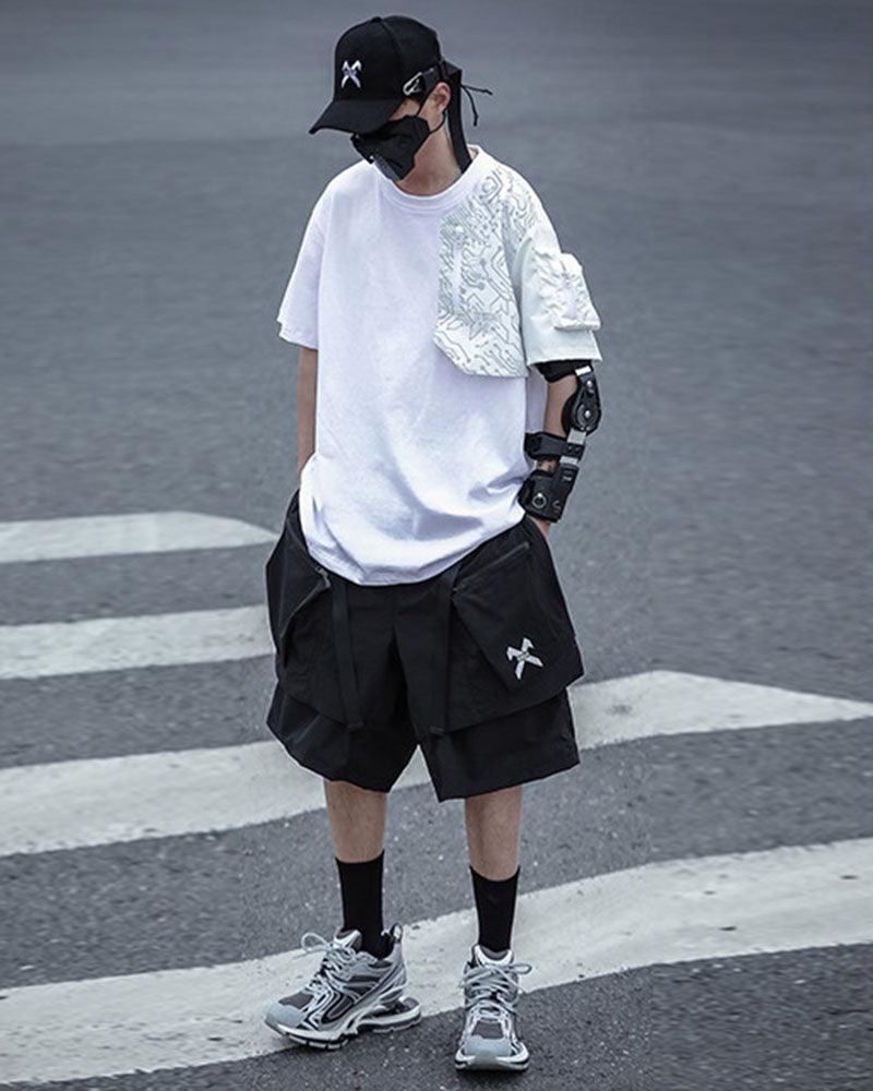 Reflective Techwear Imagination Tee -  streetwear - Reflective Techwear Imagination Tee for Urban Style - View 7