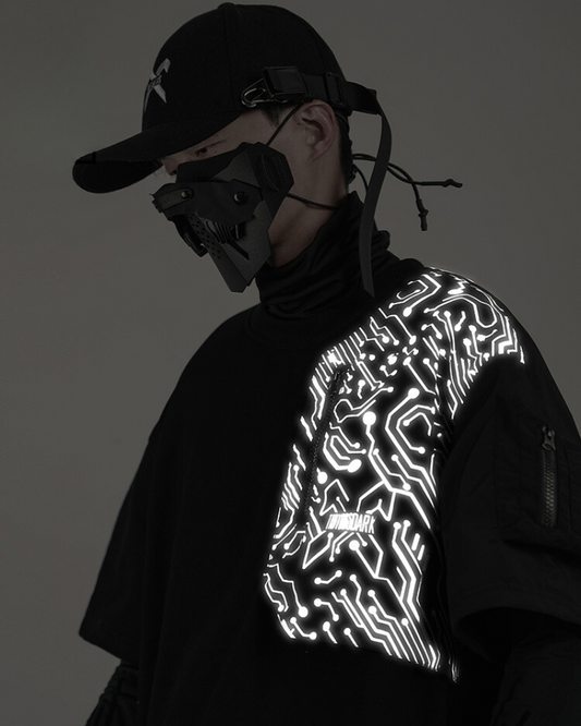 Reflective Techwear Imagination Tee - reflective tee - Reflective Techwear Imagination Tee for Urban Style - Main view