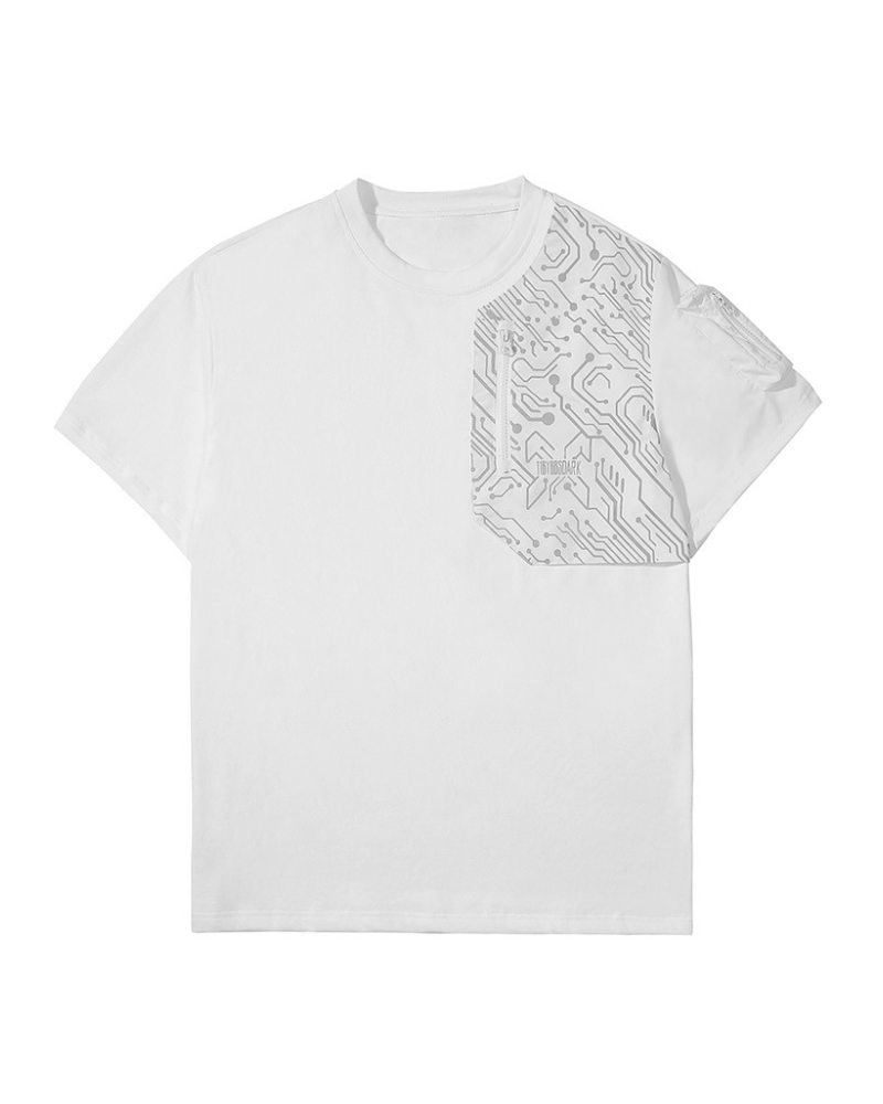 Reflective Techwear Imagination Tee - urban style t-shirt - Reflective Techwear Imagination Tee for Urban Style - View 10