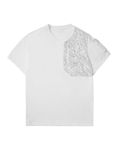 Reflective Techwear Imagination Tee - urban style t-shirt - Reflective Techwear Imagination Tee for Urban Style - View 10