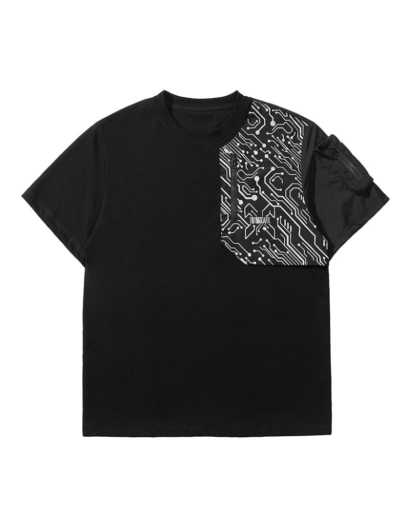 Reflective Techwear Imagination Tee - reflective tee - Reflective Techwear Imagination Tee for Urban Style - View 9