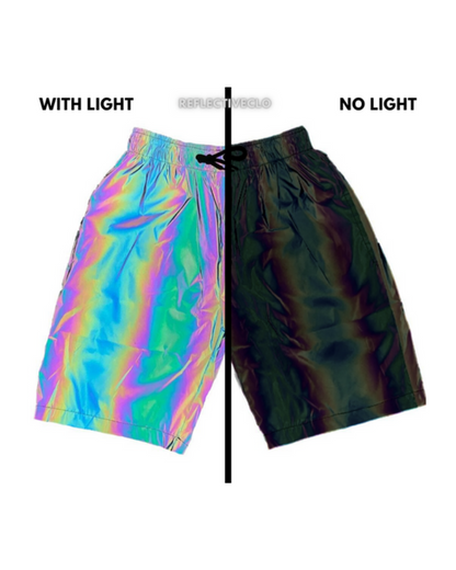 Reflective Techwear Rave Shorts -  rave wear - Reflective Techwear Rave Shorts for Ultimate Style - View 6