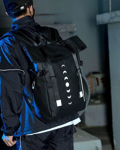 Reflective Urban Adventure Backpack -  techwear bag - Reflective Urban Adventure Backpack with Stylish Design - View 4