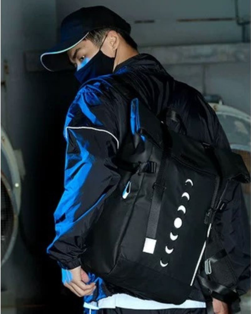 Reflective Urban Adventure Backpack -  visibility in low-light - Reflective Urban Adventure Backpack with Stylish Design - View 6