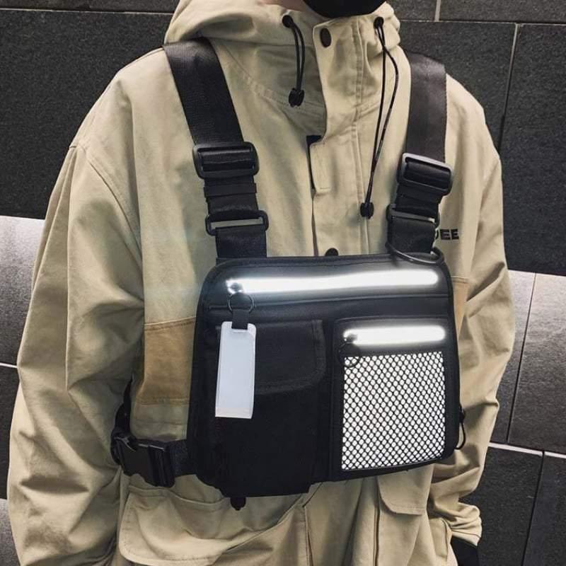 Reflective Urban Sports Chest Pack -  fanny pack - Reflective Urban Chest Pack for Active Lifestyles - View 3