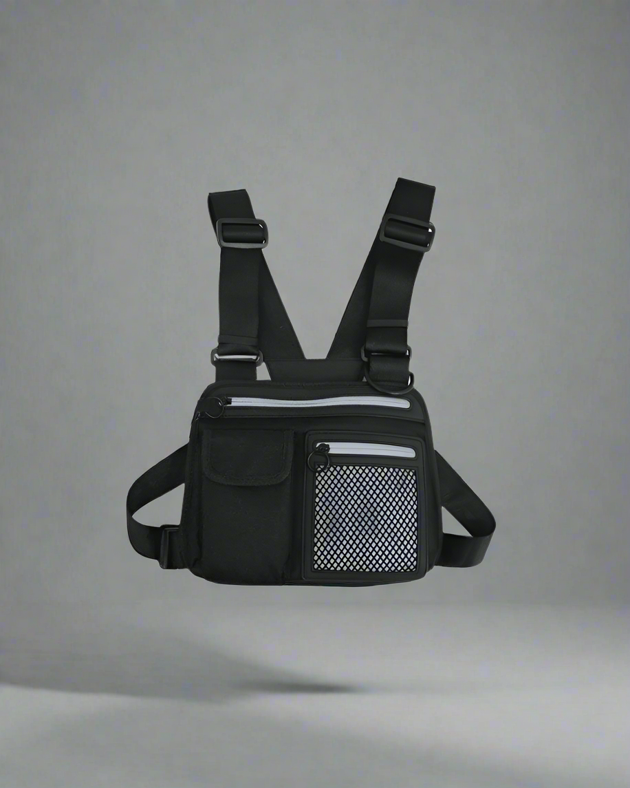 Reflective Urban Sports Chest Pack - adjustable strap bag - Reflective Urban Chest Pack for Active Lifestyles - Main view