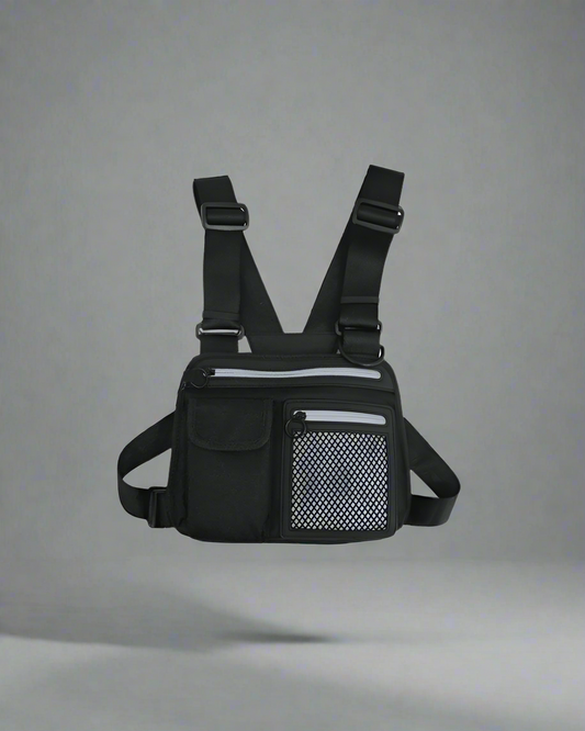 Reflective Urban Sports Chest Pack - adjustable strap bag - Reflective Urban Chest Pack for Active Lifestyles - Main view