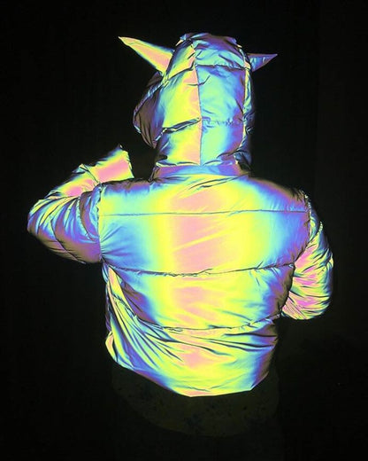 Reflective Winter Tech Jacket - reflective jacket - Reflective Winter Tech Jacket for Urban Exploration - View 2