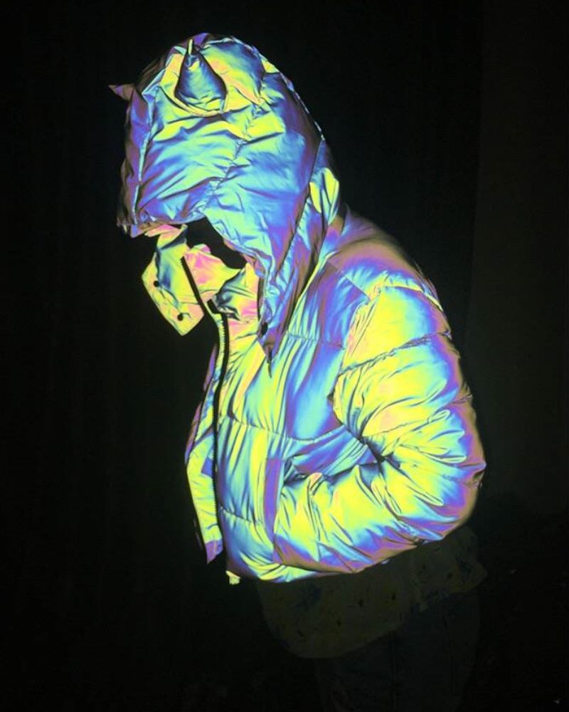 Reflective Winter Tech Jacket - techwear winter jacket - Reflective Winter Tech Jacket for Urban Exploration - View 3