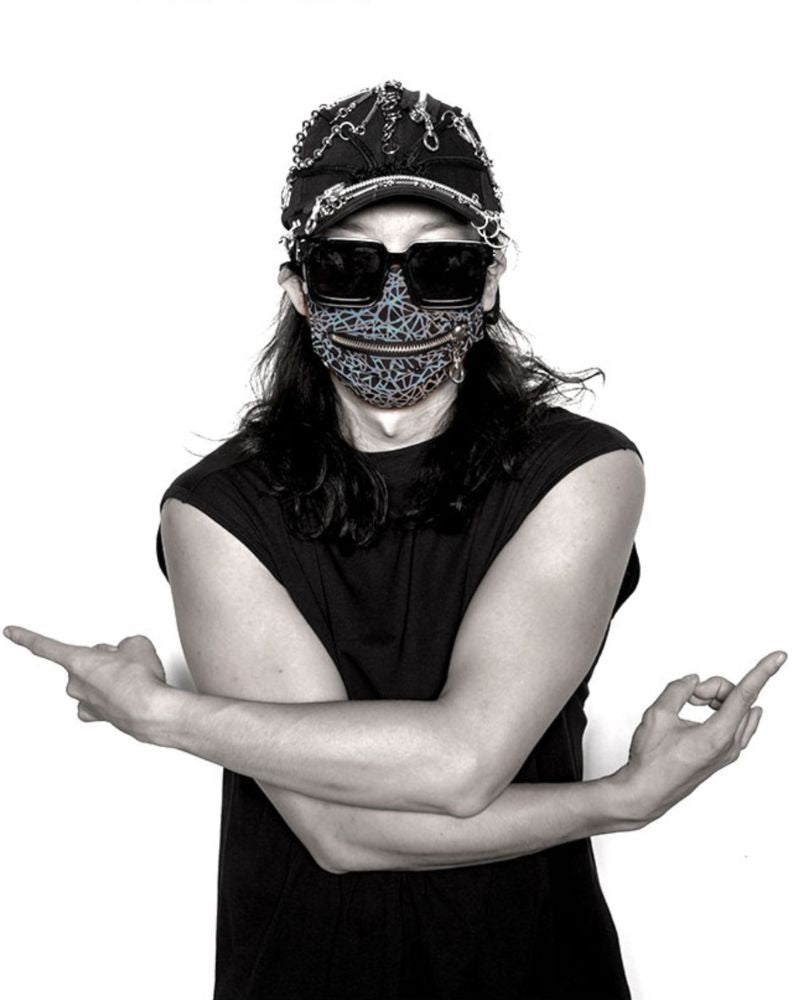 Reflective Zipper Face Mask -  adjustable face mask - Stylish Reflective Zipper Face Mask for Urban Use - View 9