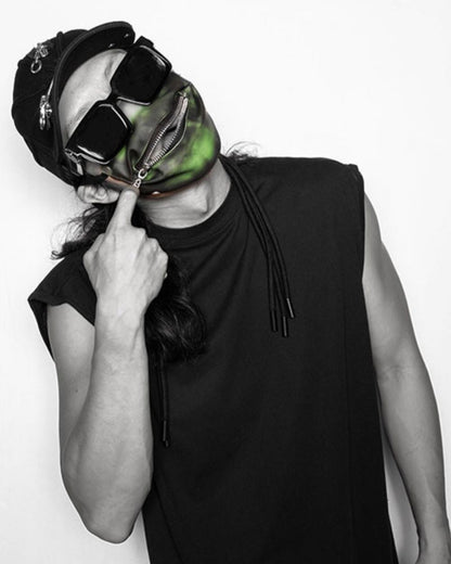 Reflective Zipper Face Mask -  face mask - Stylish Reflective Zipper Face Mask for Urban Use - View 16