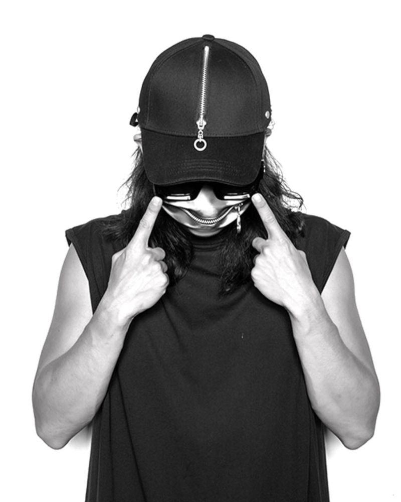 Reflective Zipper Face Mask -  face mask - Stylish Reflective Zipper Face Mask for Urban Use - View 22
