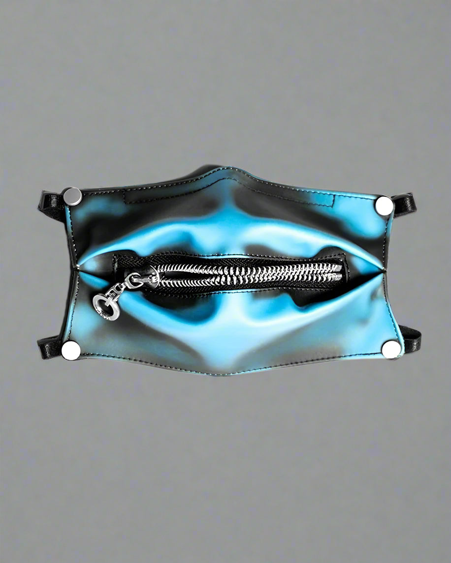 Reflective Zipper Face Mask -  face mask - Stylish Reflective Zipper Face Mask for Urban Use - View 4