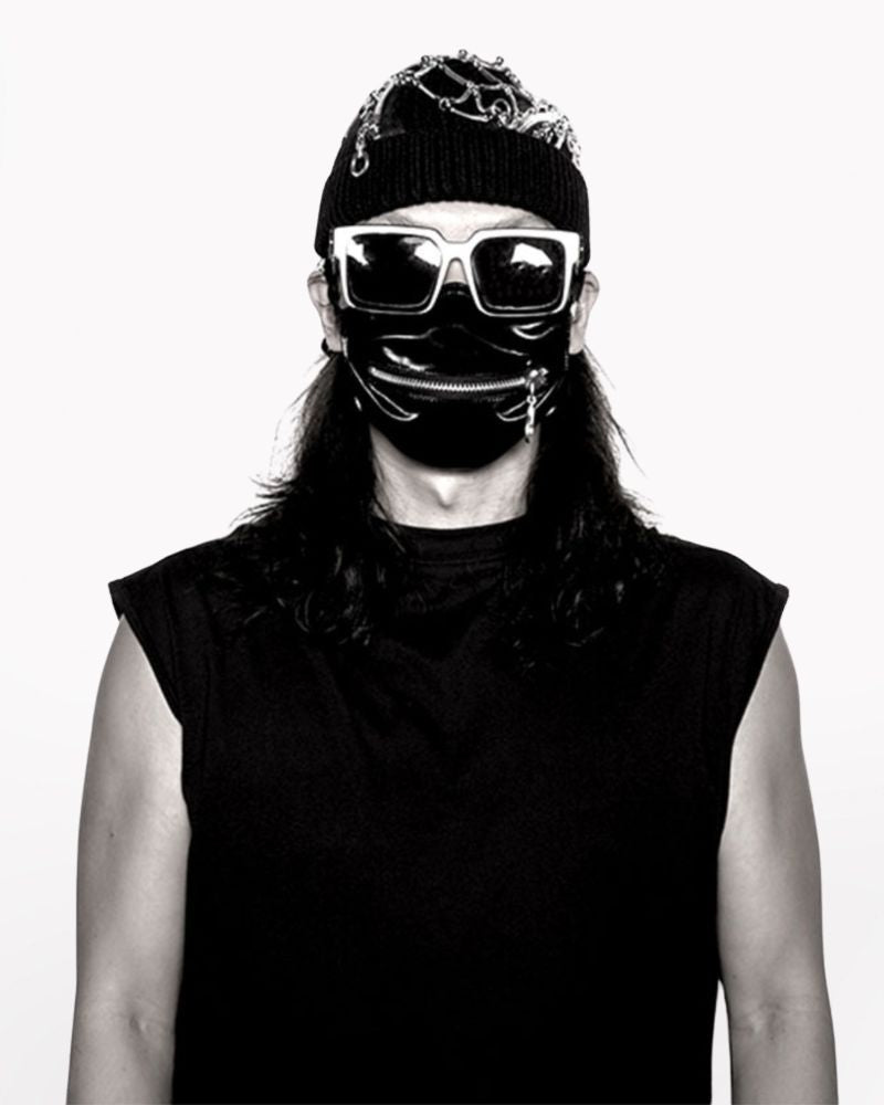 Reflective Zipper Face Mask -  low-light visibility mask - Stylish Reflective Zipper Face Mask for Urban Use - View 11