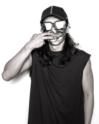 Reflective Zipper Face Mask -  low-light visibility mask - Stylish Reflective Zipper Face Mask for Urban Use - View 23