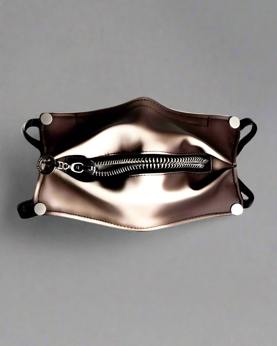 Reflective Zipper Face Mask -  low-light visibility mask - Stylish Reflective Zipper Face Mask for Urban Use - View 5