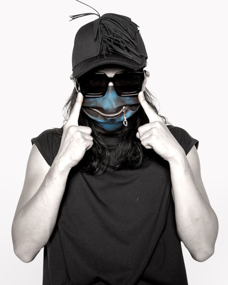 Reflective Zipper Face Mask - reflective mask - Stylish Reflective Zipper Face Mask for Urban Use - View 13