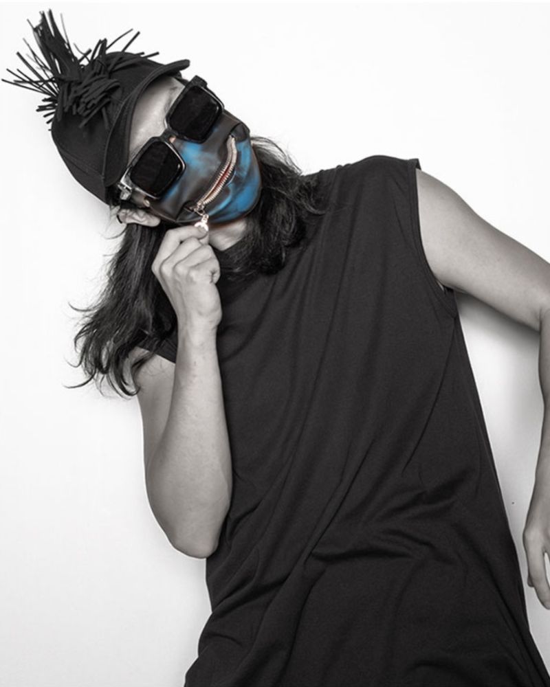 Reflective Zipper Face Mask - urban adventure mask - Stylish Reflective Zipper Face Mask for Urban Use - View 14