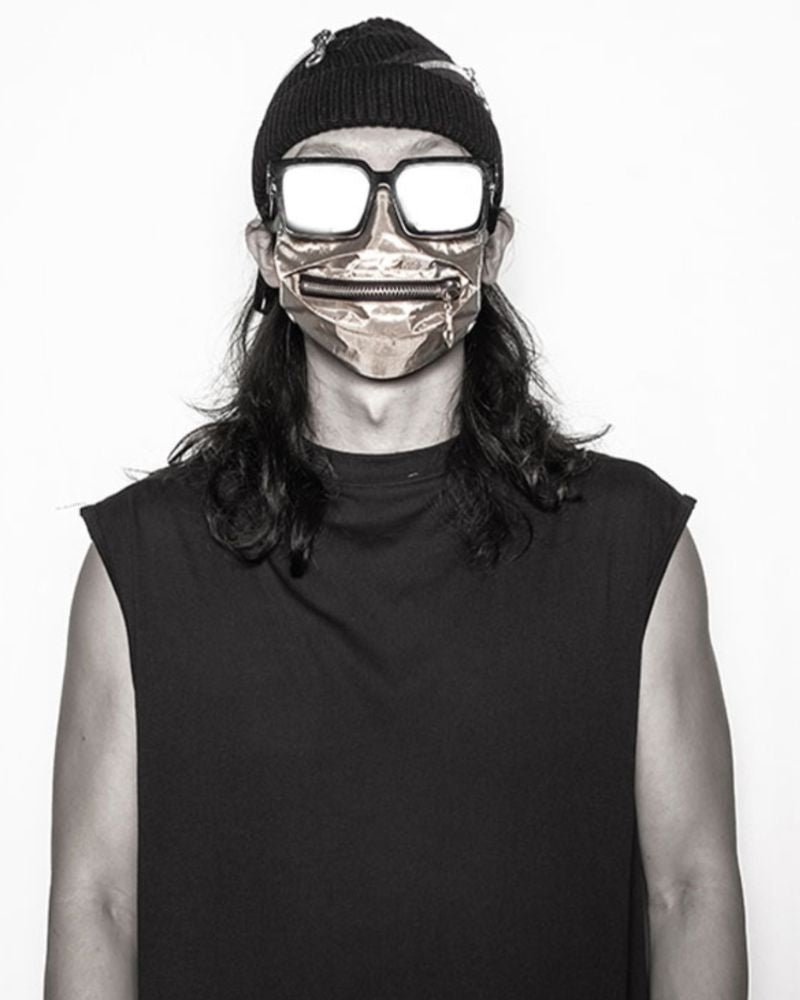 Reflective Zipper Face Mask - urban adventure mask - Stylish Reflective Zipper Face Mask for Urban Use - View 20