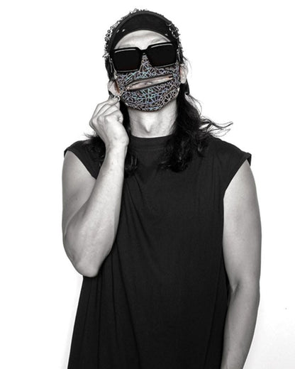 Reflective Zipper Face Mask - urban adventure mask - Stylish Reflective Zipper Face Mask for Urban Use - View 8