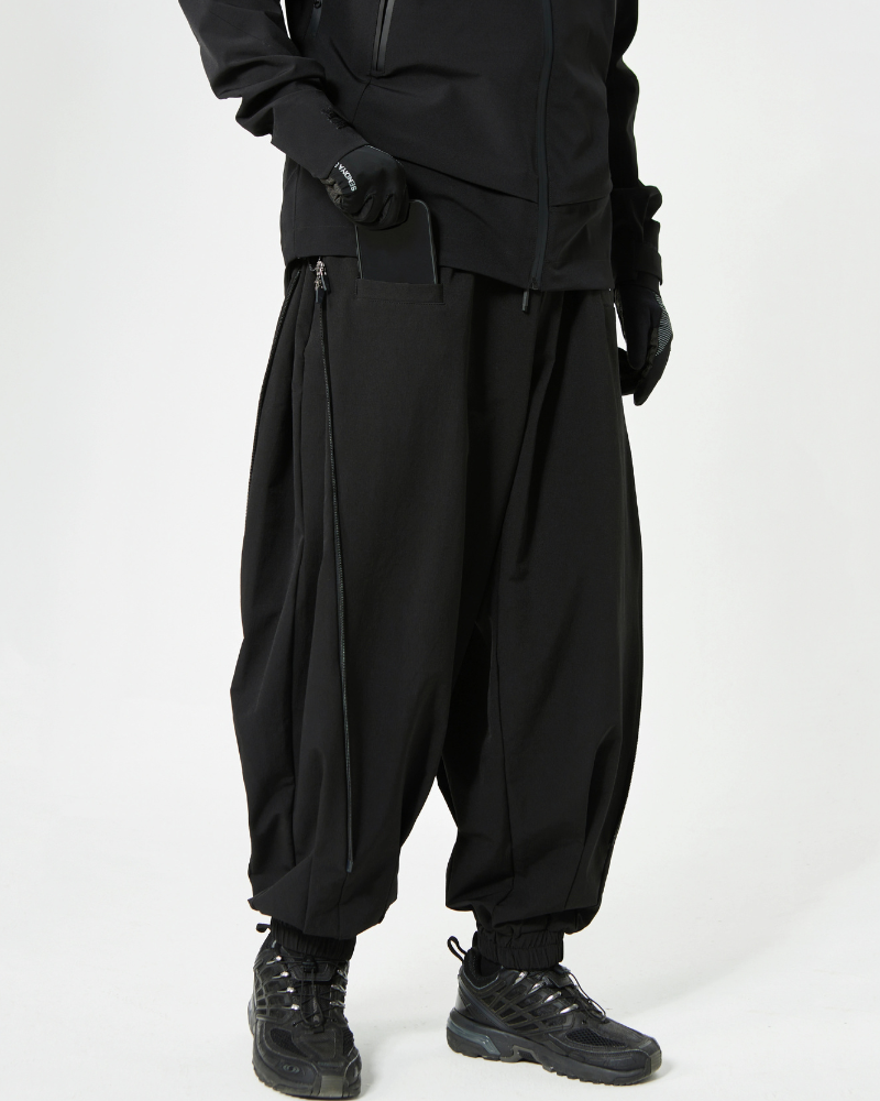 Relaxed Fit Ninja Hakama Pants - ninja pants - Stylish Loose Fit Ninja Hakama Pants for Modern Wear - View 2