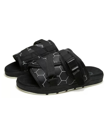 Relaxing Japanese Techwear Slippers -  breathable mesh slippers - Comfortable Japanese Techwear Slippers | Breathable Mesh - View 4