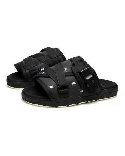 Relaxing Japanese Techwear Slippers -  lightweight slippers - Comfortable Japanese Techwear Slippers | Breathable Mesh - View 6