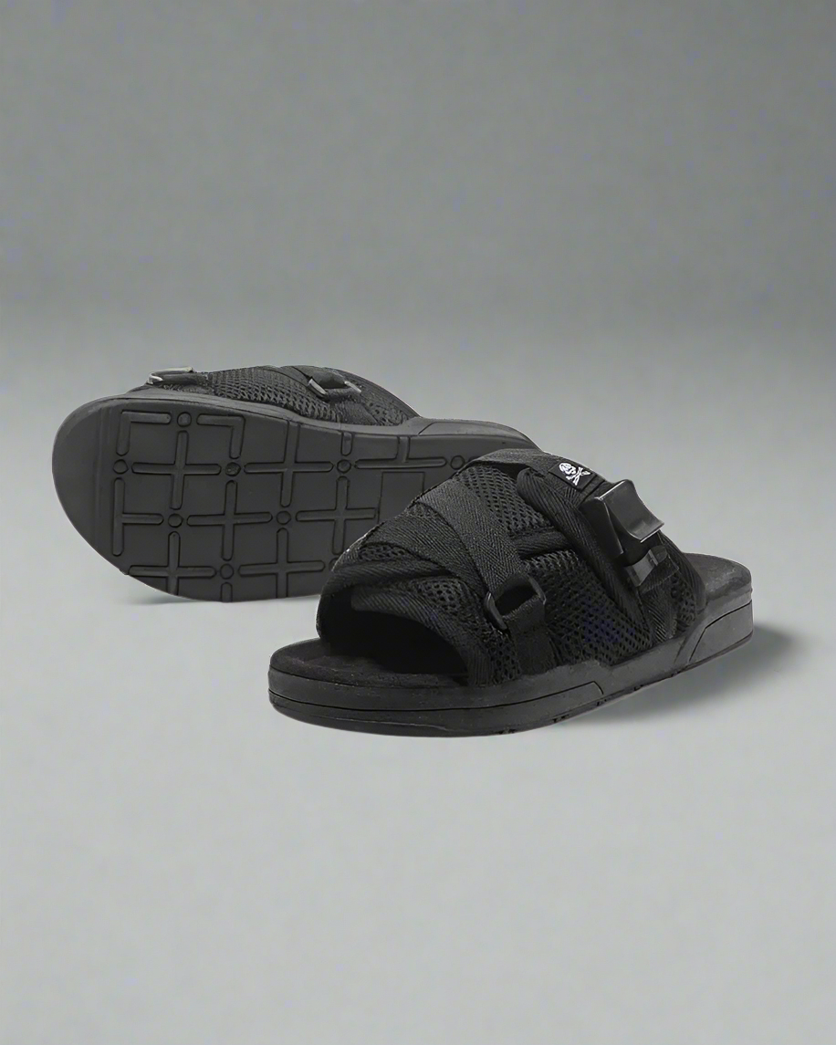 Relaxing Japanese Techwear Slippers - comfortable techwear slippers - Comfortable Japanese Techwear Slippers | Breathable Mesh - Main view
