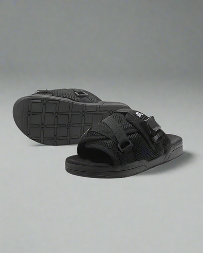 Relaxing Japanese Techwear Slippers - comfortable techwear slippers - Comfortable Japanese Techwear Slippers | Breathable Mesh - Main view