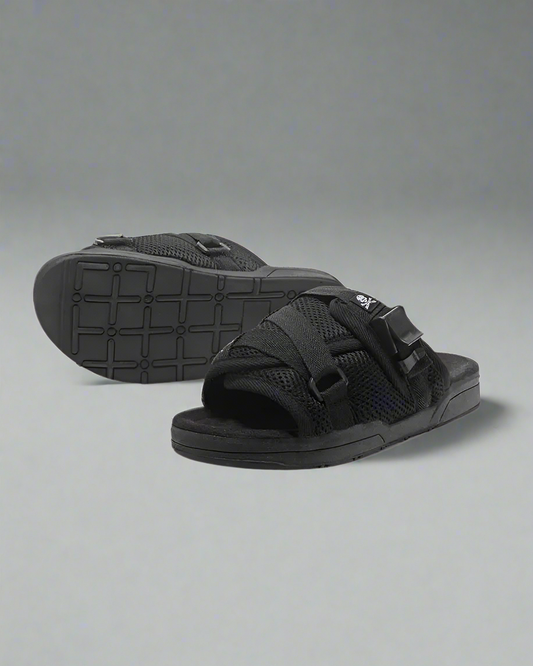 Relaxing Japanese Techwear Slippers - comfortable techwear slippers - Comfortable Japanese Techwear Slippers | Breathable Mesh - Main view
