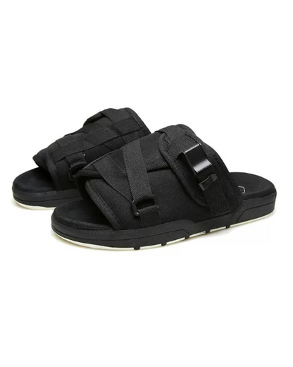 Relaxing Japanese Techwear Slippers -  mesh slippers - Comfortable Japanese Techwear Slippers | Breathable Mesh - View 7