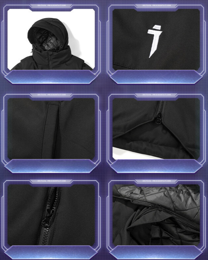 Removable Sleeves Winter Jacket - versatile styling jacket - Versatile Removable Sleeves Winter Jacket for All Styles - View 9
