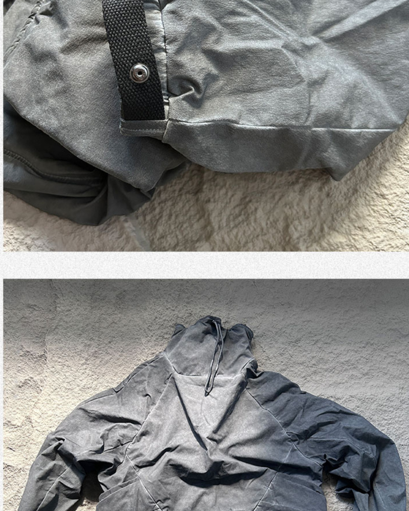 Retro Multi-Pocket Layered Jacket -  layered jacket - Layered Retro Jacket with Multiple Pockets - View 11