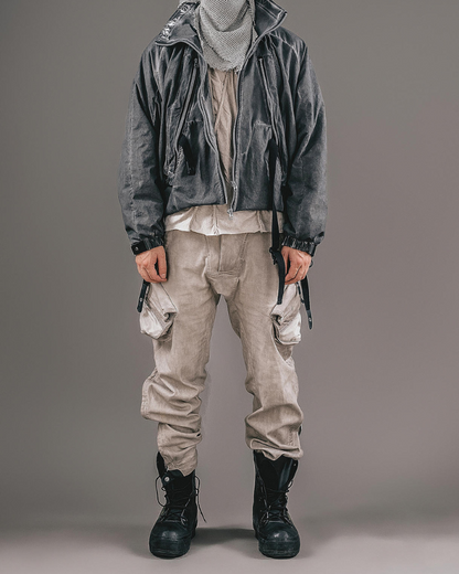 Retro Multi-Pocket Layered Jacket -  layered jacket - Layered Retro Jacket with Multiple Pockets - View 3