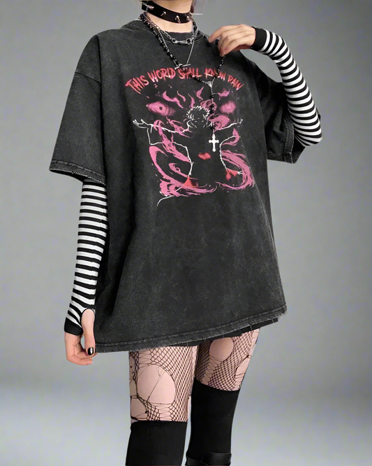 Retro Pain Graphic Tee - pain leader of akatsuki - Retro Pain Graphic Tee for Ultimate Comfort - Main view