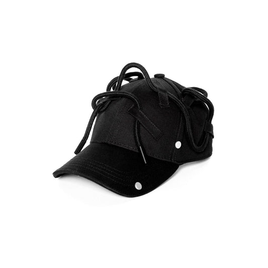Reversible Rivet Drawstring Cap - cap - Reversible Rivet Drawstring Cap for Casual Style - Main view