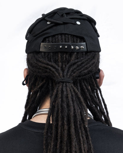 Reversible Rivet Drawstring Cap -  streetwear - Reversible Rivet Drawstring Cap for Casual Style - View 8