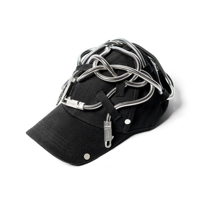 Reversible Serpent Spiral Hat - avant-garde hat - Reversible Serpent Spiral Hat for Unique Style - Main view