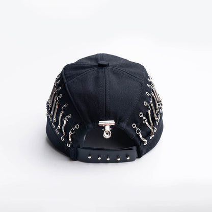 Reversible Snakebone Double-Layer Cap -  adjustable cap - Avant-Garde Double-Layer Snakebone Cap for Stylish Wear - View 3