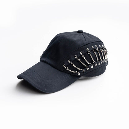 Reversible Snakebone Double-Layer Cap - avant-garde cap - Avant-Garde Double-Layer Snakebone Cap for Stylish Wear - Main view