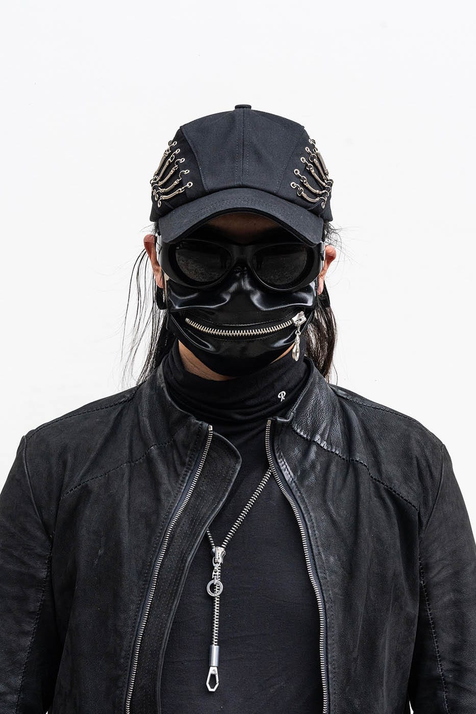 Reversible Snakebone Double-Layer Cap -  double-layer cap - Avant-Garde Double-Layer Snakebone Cap for Stylish Wear - View 5