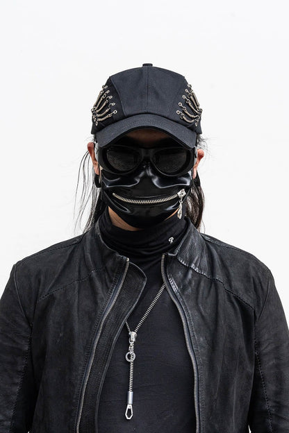 Reversible Snakebone Double-Layer Cap -  double-layer cap - Avant-Garde Double-Layer Snakebone Cap for Stylish Wear - View 5