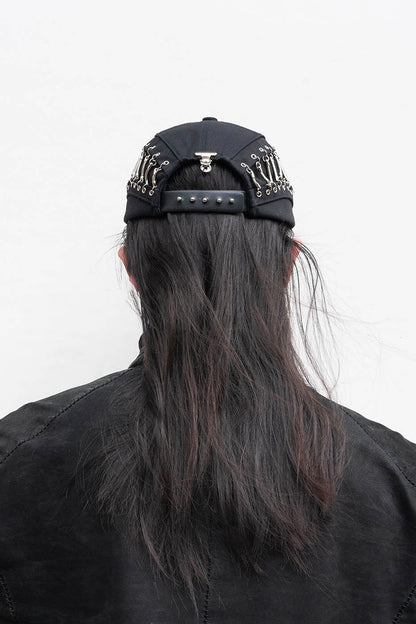 Reversible Snakebone Double-Layer Cap -  snakebone cap - Avant-Garde Double-Layer Snakebone Cap for Stylish Wear - View 7