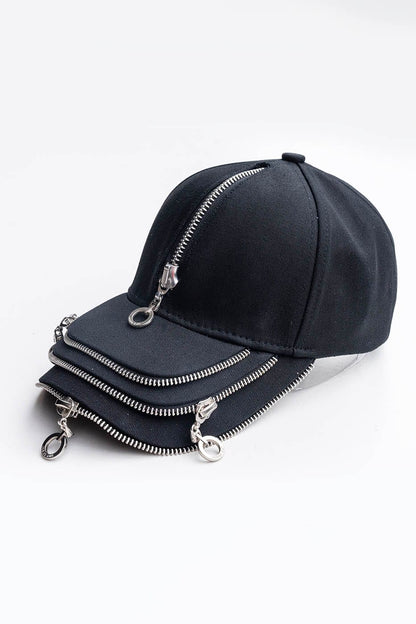 Reversible Triple-Layer Zipper Hat -  modern design hat - Reversible Triple-Layer Zipper Hat for Stylish Comfort - View 11