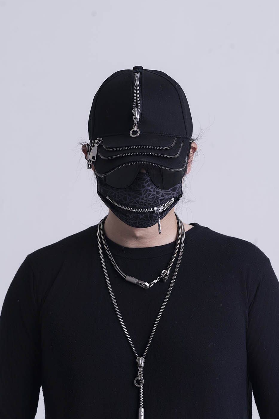 Reversible Triple-Layer Zipper Hat -  modern design hat - Reversible Triple-Layer Zipper Hat for Stylish Comfort - View 4