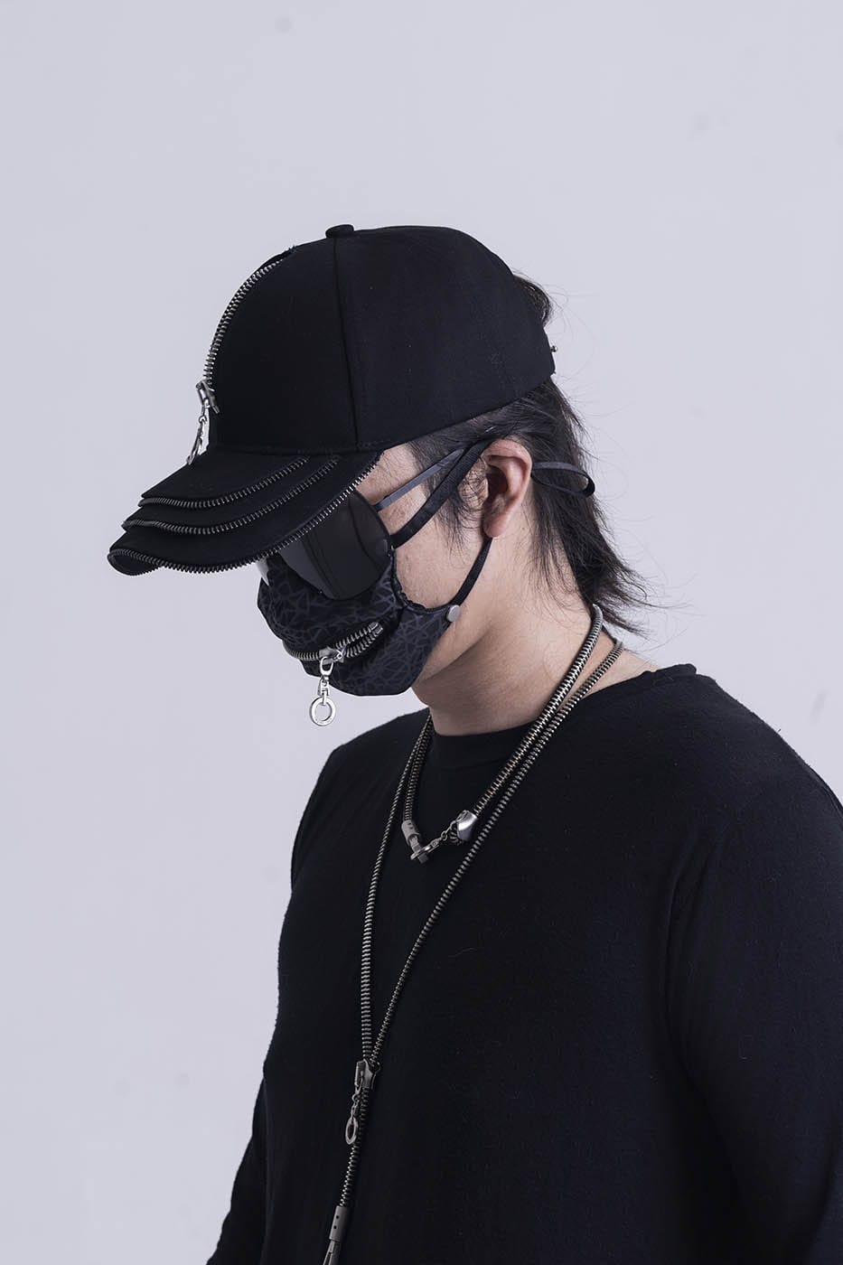 Reversible Triple-Layer Zipper Hat -  streetwear hat - Reversible Triple-Layer Zipper Hat for Stylish Comfort - View 5