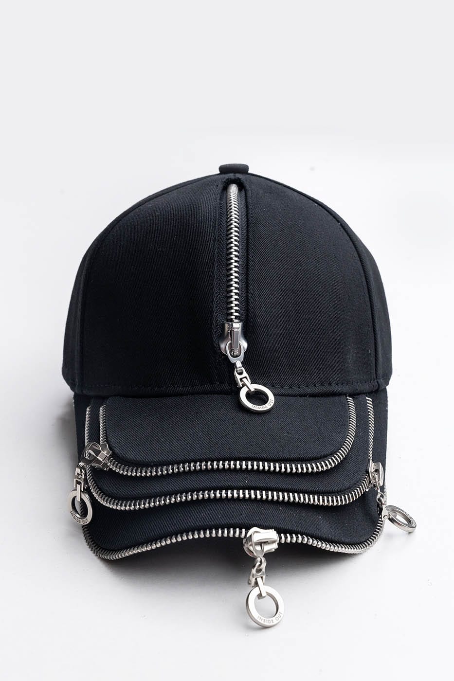 Reversible Triple-Layer Zipper Hat - zipper hat - Reversible Triple-Layer Zipper Hat for Stylish Comfort - View 9