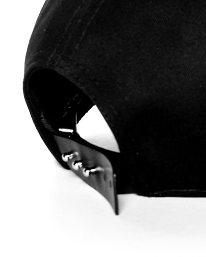 Reversible Zip Rivet Hat -  reversible hat - Reversible Baseball Cap with Zipper and Rivet Details - View 5
