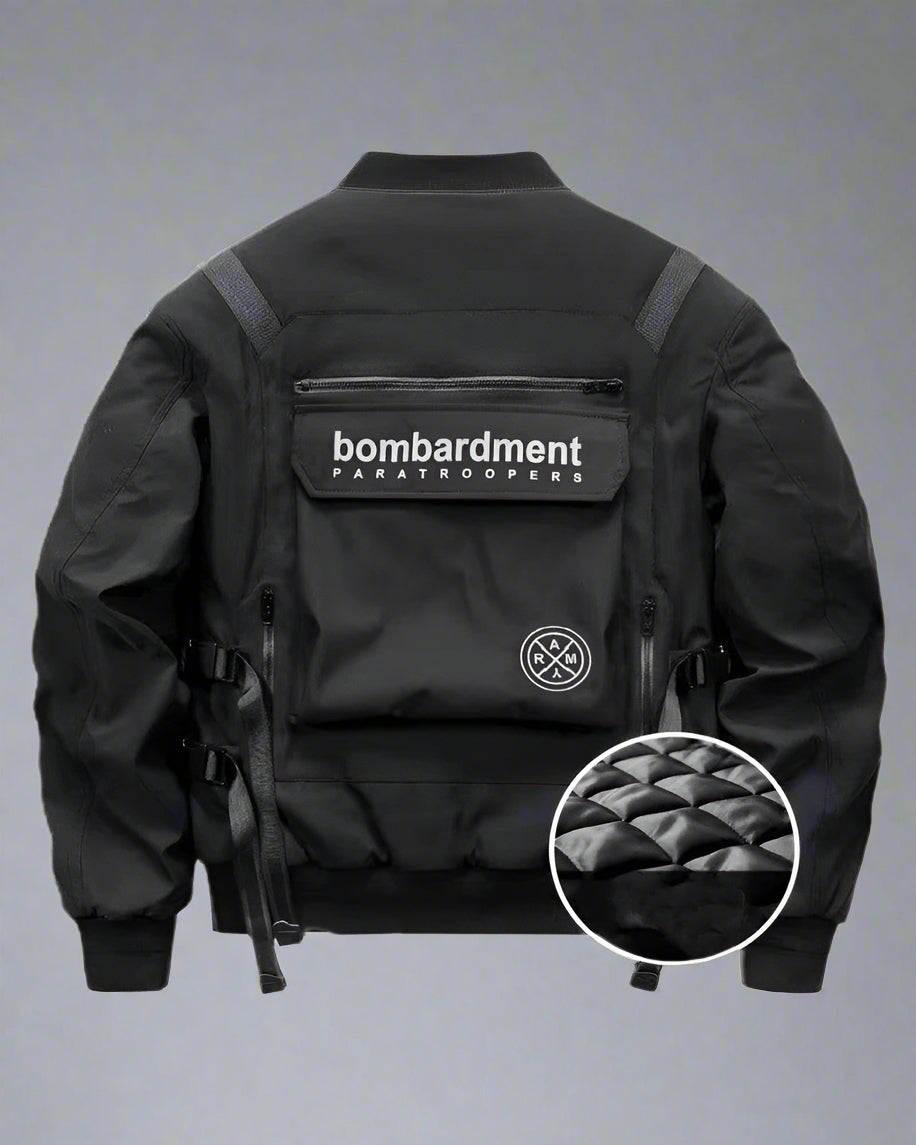 Revolutionary Bomber Jacket Backpack -  everyday wear jacket - Versatile Bomber Jacket for Urban Adventures - View 4